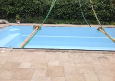 Travaux pose piscine