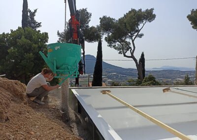 Pose d'une Piscine coque polyester, Modèle Partition 98