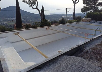 Pose d'une Piscine coque polyester, Modèle Partition 98