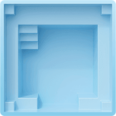 Piscine Polyester modèle Mini Carré